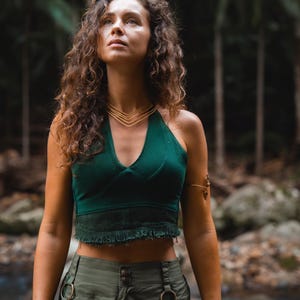 Frauen Pixie Top, Festival Kleidung Frauen, Fee geflochtenes Top, Hippie Kleidung, Elfen Kleidung, Pixie Kleidung, Boho Top, Psy Kleidung