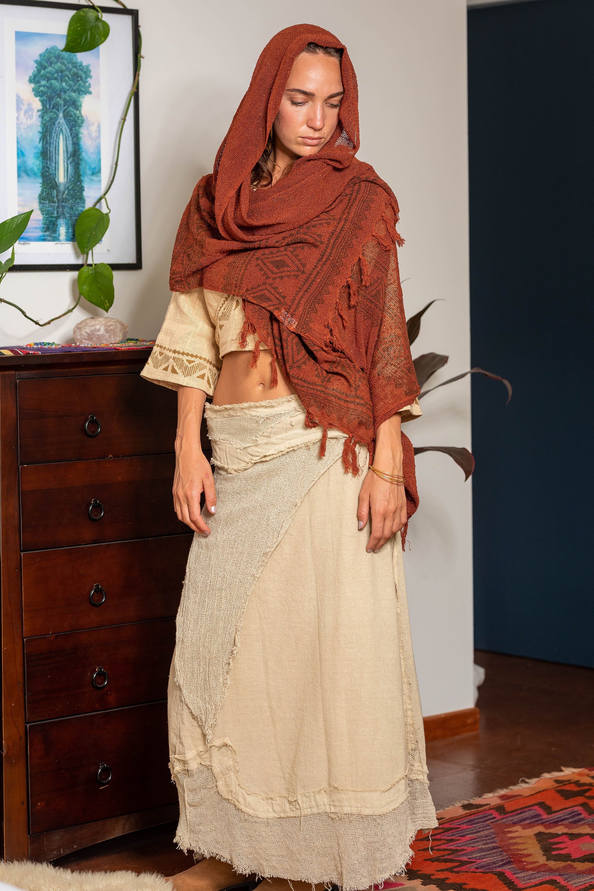 スカーフ ETHNIC PRINT LINEN SCARF il_fullxfull.4801598644_bqmq.jpg