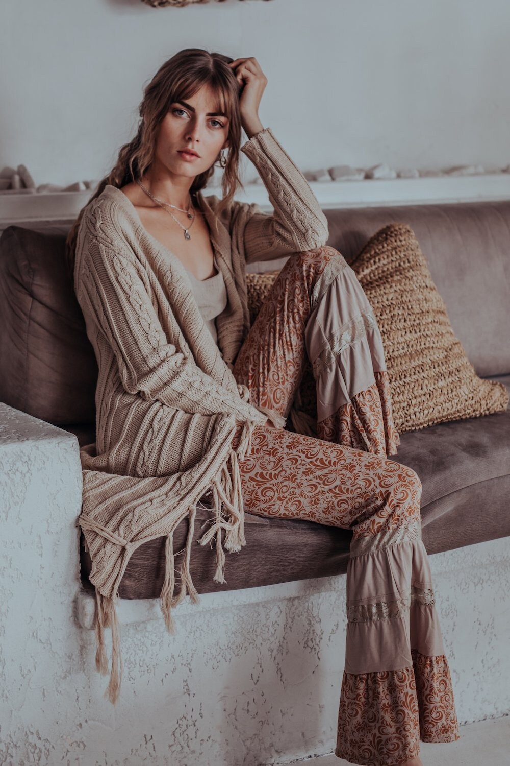 ダウンジャケット・コート +DEINET+ ONE BUTTON KNIT LONG CARDIGAN IN IVORY KDBBC4S3311 Amazon.com: Vintage Solid All-Match Knitted Sweaters Coat