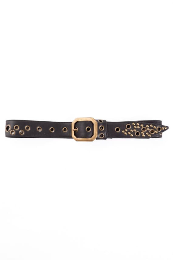 Leather Belt, Studded Belt, Pirate Belt, Steampunk Belt, Studded