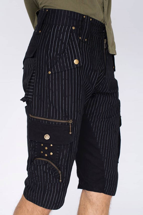 dames shorts heren shorts psytrance goa broek steampunk Kleding Herenkleding Shorts Cargo 3/4 Shorts 