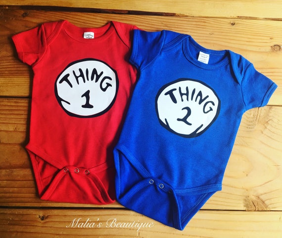 thing one and thing two onesies