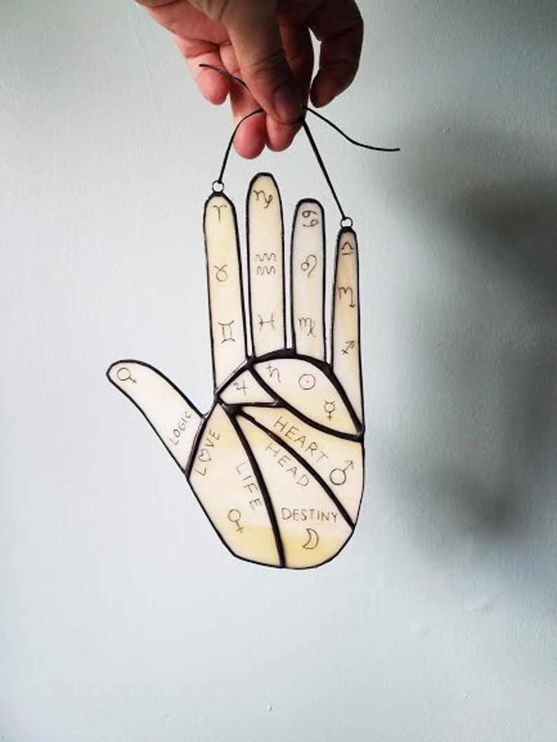 Engraved Palmistry Hand