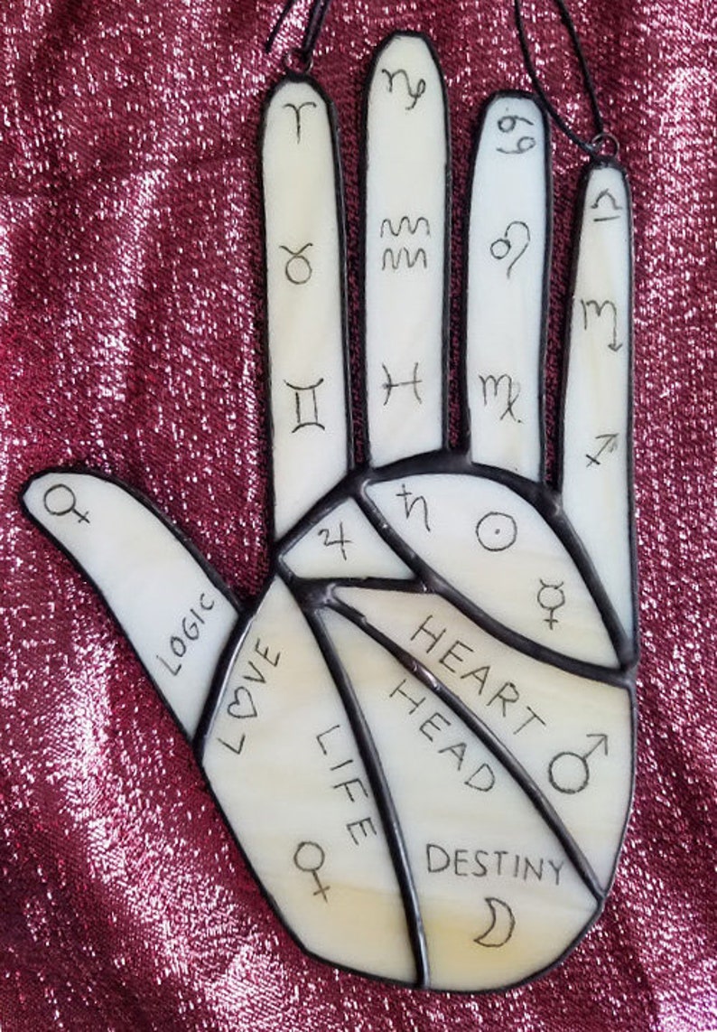 Engraved Palmistry Hand