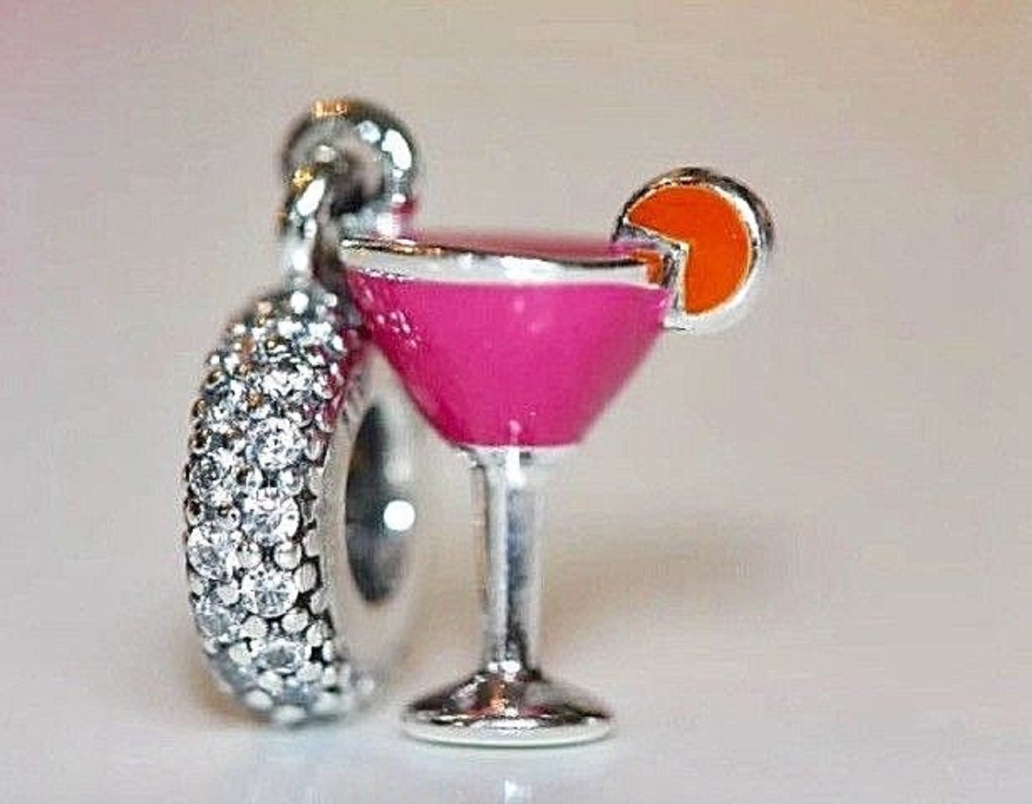 pandora cocktail charm silver pandora cocktail charm silver