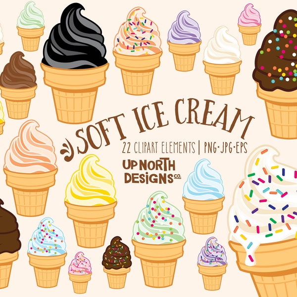 Soft serve ice-cream clipart ice cream cone dipped in chocolate with sprinkles activated charcoal ice-cream