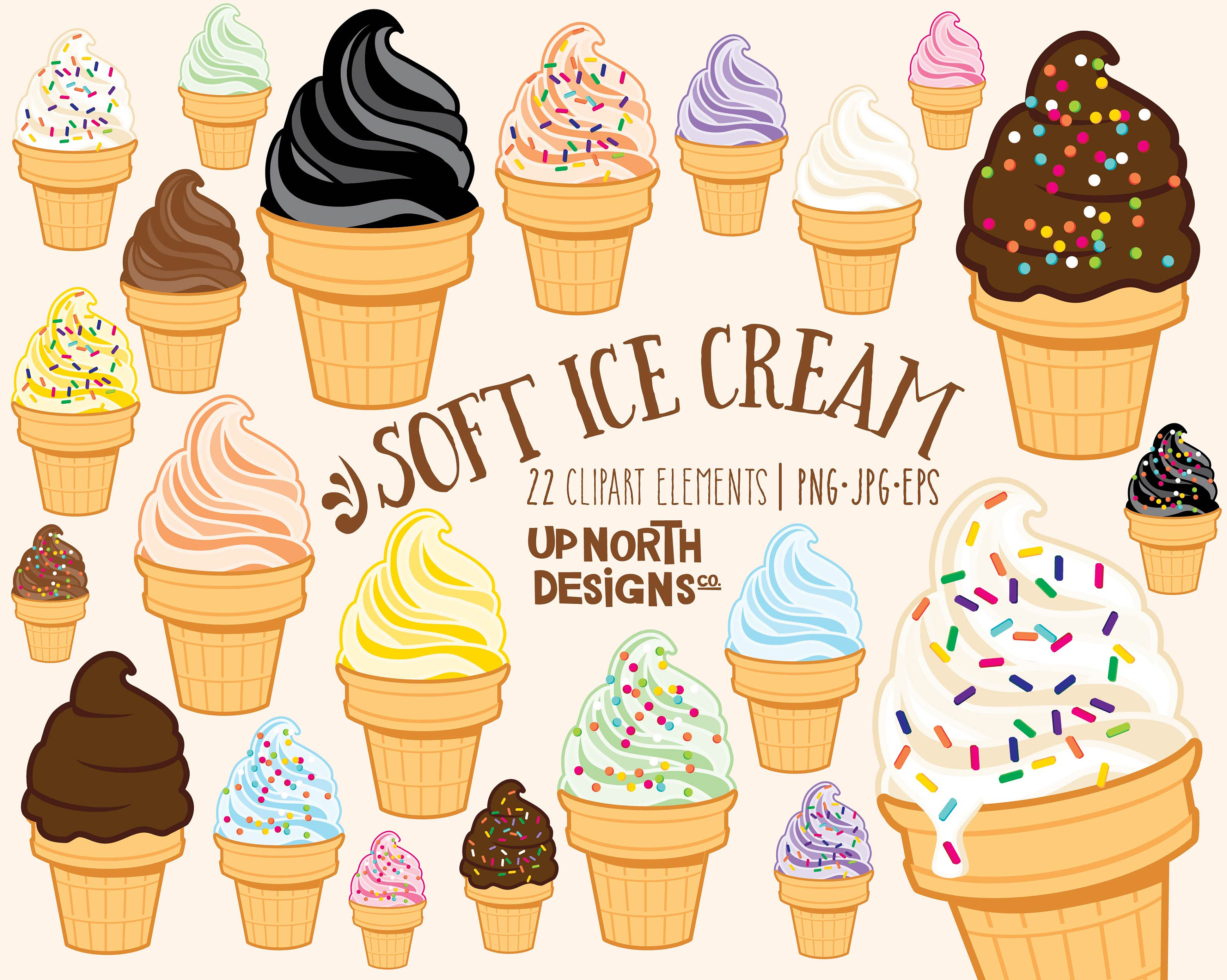 Soft Serve Ice-cream Clipart Ice Cream Cone Dipped in Chocolate With
