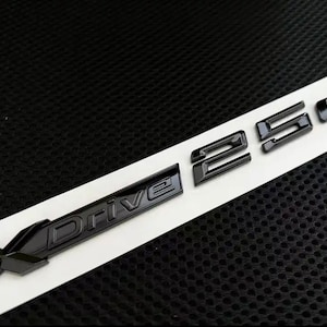 BMW XDrive Badge Emblem 25d Black Gloss Rear Boot Side Door Single/Twin packs UK Stock