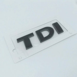 Emblema traseiro preto VW TDI, novo estoque no Reino Unido