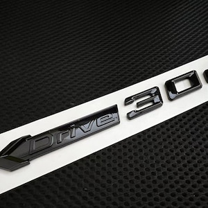 BMW XDrive Badge Emblem 30d Black Gloss Rear Boot Side Door Single/Twin packs UK Stock