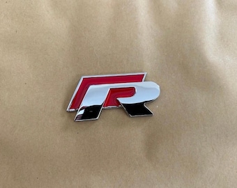R Line red Chrome Rear Badge Emblem New UK Stock