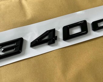 BMW Badge Emblem 340d Black Gloss Rear Boot  UK Stock