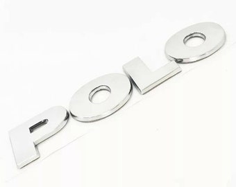 VW Polo Chrome Silver Rear Badge Emblem New UK Stock
