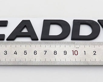 VW Caddy Black Rear Door Badge Emblem 2011-2021 (Matte finish)