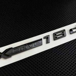 BMW XDrive Badge Emblem 18d Black Gloss Rear Boot Side Door Single/Twin packs UK Stock