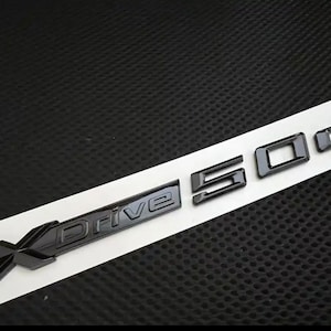 BMW XDrive Badge Emblem 50d Black Gloss Rear Boot Side Door Single/Twin packs UK Stock