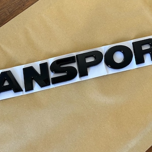 VW Transporter Black Gloss Rear Badge Emblem New UK Stock