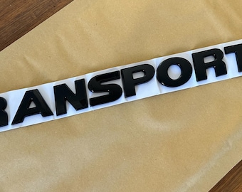 VW Transporter Black Gloss Rear Badge Emblem New UK Stock
