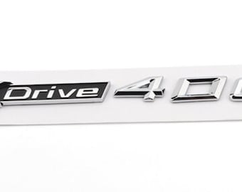 BMW XDrive Badge Emblem 40d Silver Chrome Rear Boot Side Door Single/Twin packs UK Stock