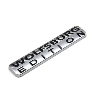 VW Wolfsburg Edition Badge Emblem Chrome Uk Stock Golf Passat Caddy Transporter