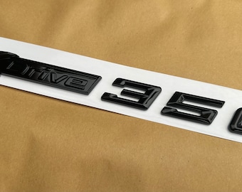 BMW XDrive Badge Emblem 35d Black Gloss Rear Boot Side Door Single/Twin packs UK Stock
