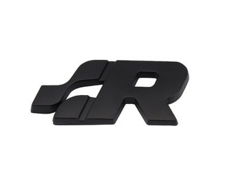 VW Black R Line Badge Emblem New UK Stock