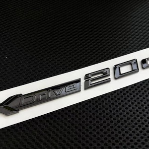 BMW XDrive Badge Emblem 20d Black Gloss Rear Boot Side Door Single/Twin packs UK Stock