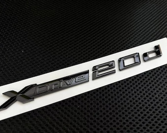 BMW XDrive Badge Emblem 20d Black Gloss Rear Boot Side Door Single/Twin packs UK Stock