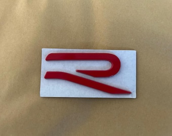 VW Red R Line Rear Badge Emblem New UK Stock