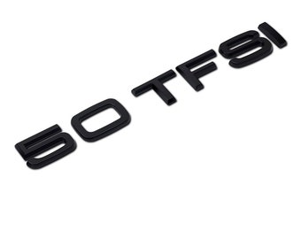 Audi 50 TFSI Rear Boot Badge Emblem Tail Gate Gloss