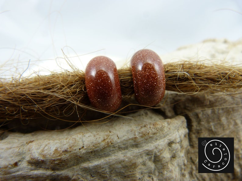 Set Dread Jewelry Semi Precious Stones Gold River RastaBeers Set Beads for Dreadlocks Gold River