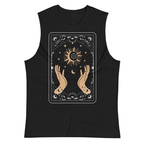 Camiseta sin mangas con la carta del tarot D20