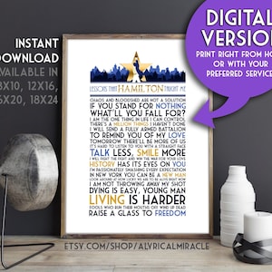 Alexander hamilton lyrics printable hotsell