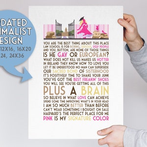 Impresión de cita musical Legalmente rubia: póster de teatro sin marco, arte de pared, póster de cita musical, minimalista, letras de Broadway (sin título ver.)
