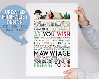 Stampa con citazione di "La storia fantastica" - Poster con citazioni da parete, regali per gli amanti dei film nerd, citazioni di film motivazionali per la casa (versione senza titolo)