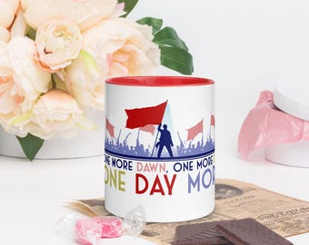 Keramische mok Les Misérables | 11 oz koffiekopje, One Day More songtekst, dramadocent, theaterliefhebber geschenken, Broadway-nummer, print muzikaal citaat