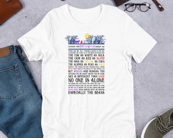 Into the Woods Musical Unisex T-shirt --  Musical Theater Quote Shirt / Broadway Song Lyrics / Red Riding Hood Art / Theater Kid Gifts
