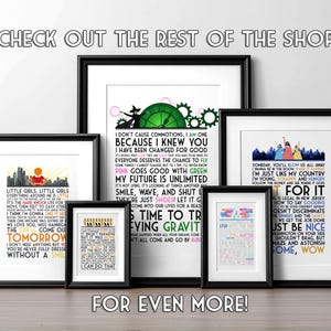 Hamilton Musical Quotes Wall Art | My Shot, Broadway Song Lyrics Print, Theater Kid Gifts, King George Funny Home Decor (Original Ver.) image 5