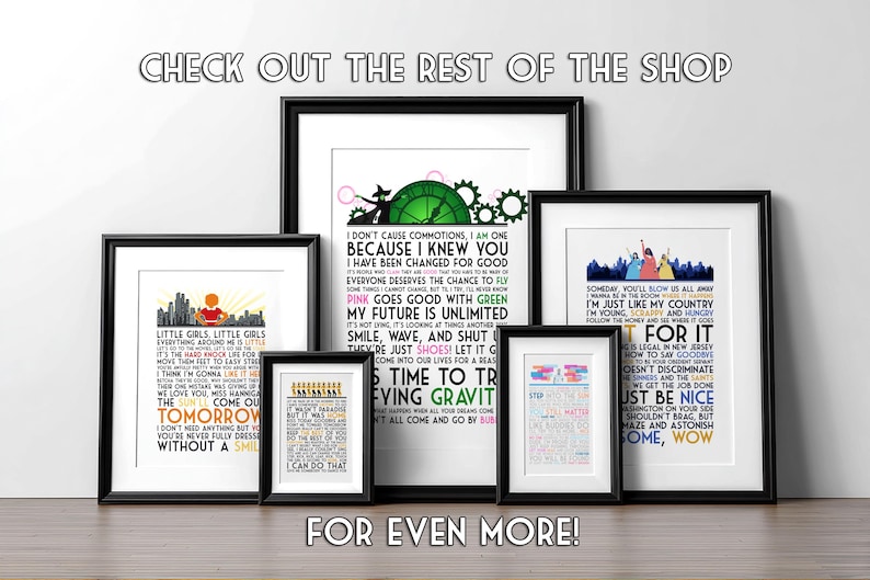 Hamilton Musical Quotes Wall Art | My Shot, Broadway Song Lyrics Print, Theater Kid Gifts, King George Funny Home Decor (Original Ver.) image 5