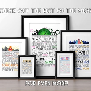 Bright Star Musical Theater Quote Print Wall Art With Quotes, Theater Kid Gifts, Home Decor Broadway Lyrics Poster (No Title Ver.) image 7