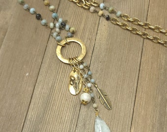 OOAK long Amazonite necklace