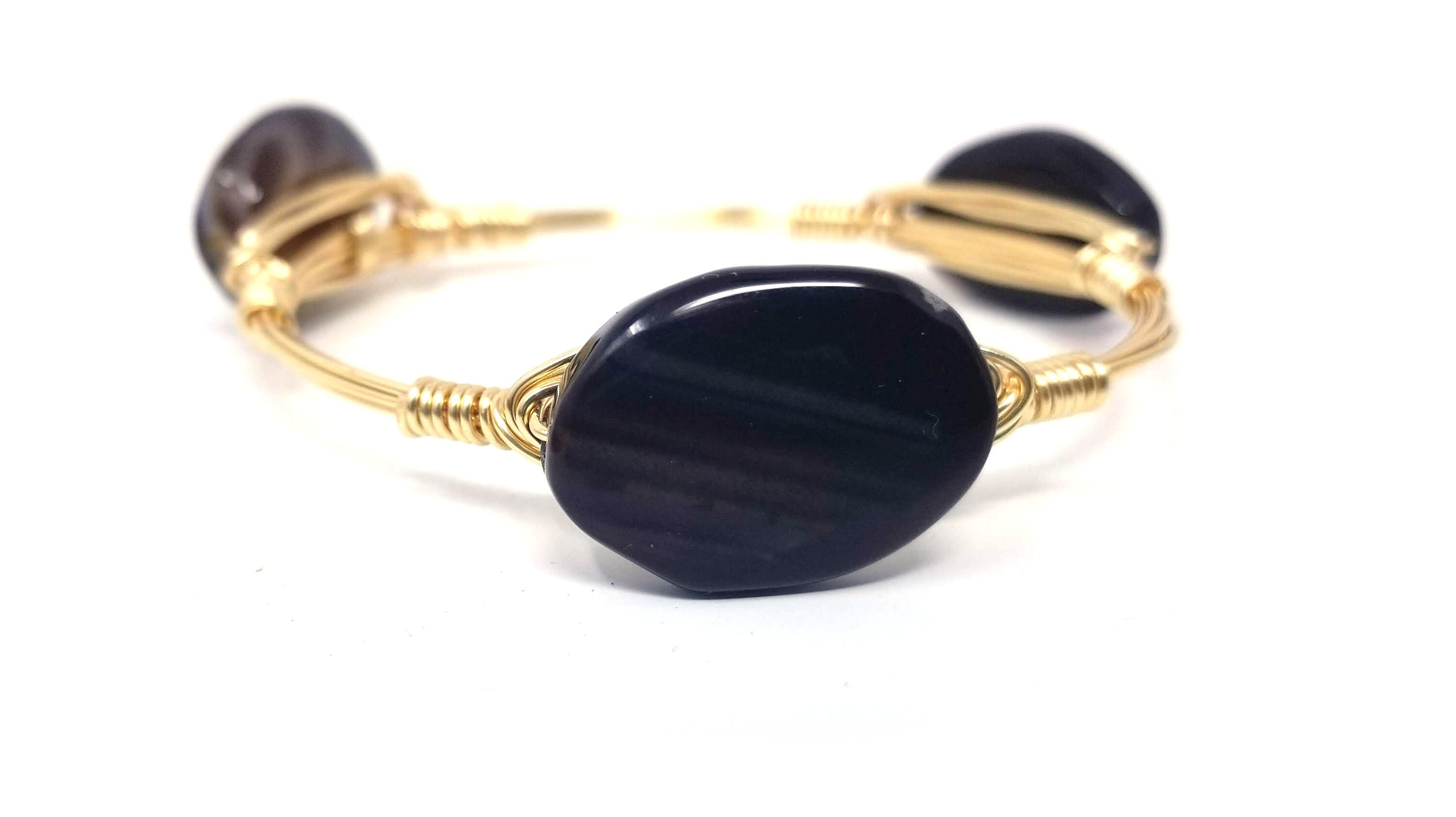 GA Tech game day bracelets set of 3 bangles GT jewelry GT Etsy