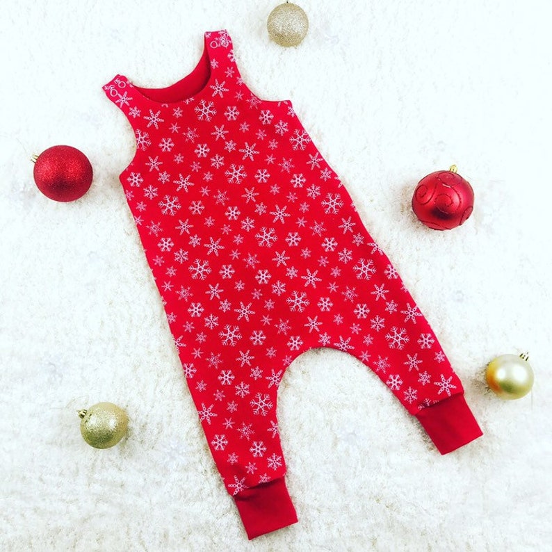 christmas dungarees baby