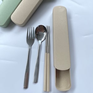 OUTLERY Portable & Reusable Cutlery Set with Case Stainless Steel