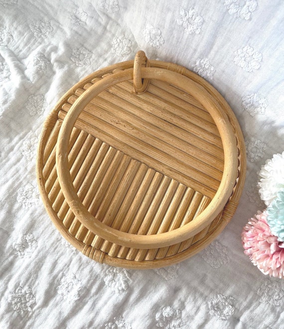 Rattan Towel Hanger Wall Hanging Towel Hanger Hand Towel Holder Bathroom Towel Holder Wicker Hand Towel Ring Towel Hooks Bathroom
