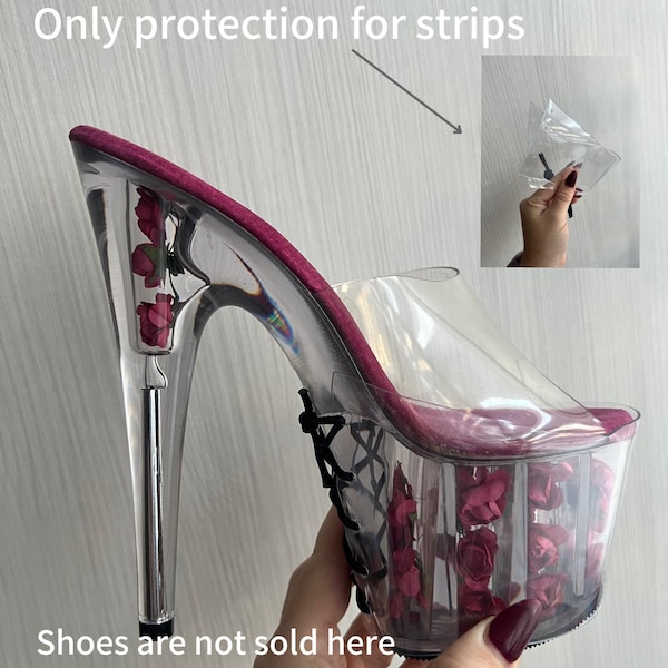 Pole Boots Clear Protector, Pole Shoes Protector, Platform ankle boots, Pole Dancing Boots Pole Dance Gift Pole dance platforms protectors