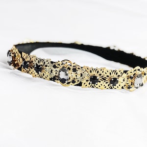 Men Gold metal wedding Black Crystals medieval male kings mens burning man crown tudor birthday Unisex party Bachelor borgias renaissance