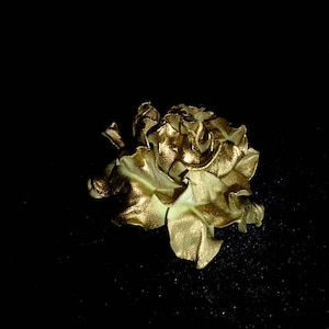 Gold flower Rose Hair Clip Wedding Rose Hair Clip Bridal Flower Hair Bridesmaid Clip Rose Floral Headpiece barette Golden hairpiece gift image 1