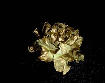 Goldene Blume Rose Haarspanbe Hochzeit Rose Haarspanger Braut Haarschmuck Brautjungfern Clip Rose Floral Headpiece Barette GoldenEr Haarschmuck Geschenk