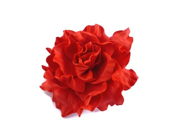 Barrette à cheveux rose pour la Saint-Valentin Barrette à cheveux rose rouge pour mariage Barrette à cheveux rose pour mariage Barrette à cheveux fleur Rose Barrette à cheveux florale Rose Barrette à fleurs rose rouge pour mariée